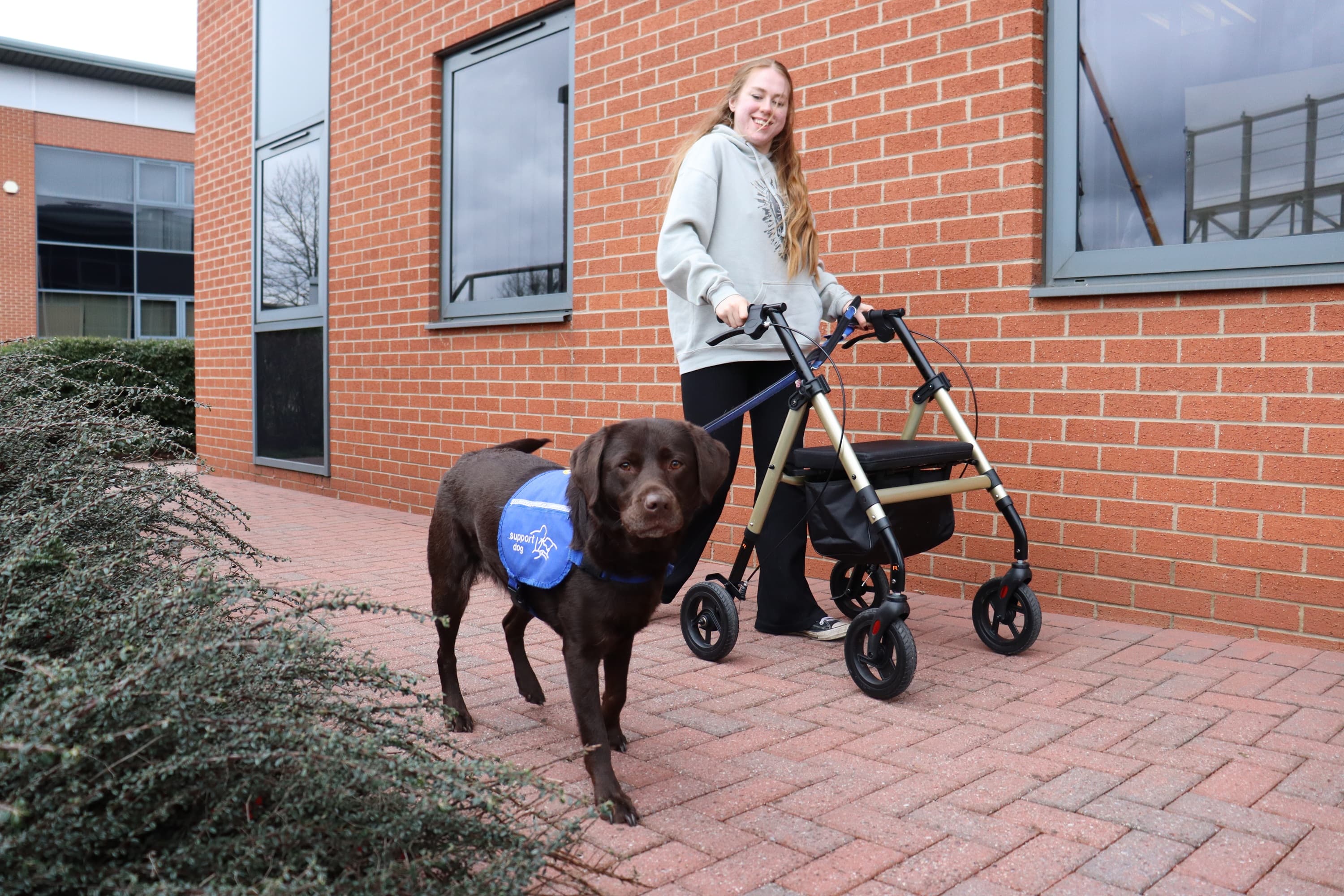 Ruby Trueman's Journey of Hope with Assistance Dog Hope in Saltaire