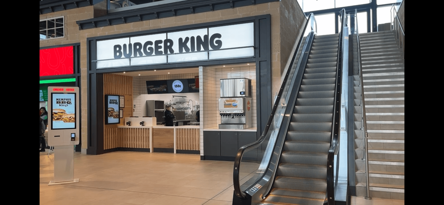 Dining at Burger King in canklow