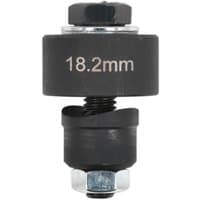Sealey Parking Sensor Aid Bumper Hole Cutter, black with 18.2mm marking, cylindrical shape, threaded bolt.