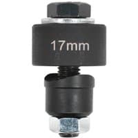 Black Sealey VS317 17mm Parking Sensor Bumper Cutter with hexagonal bolt and engraved size marking.
